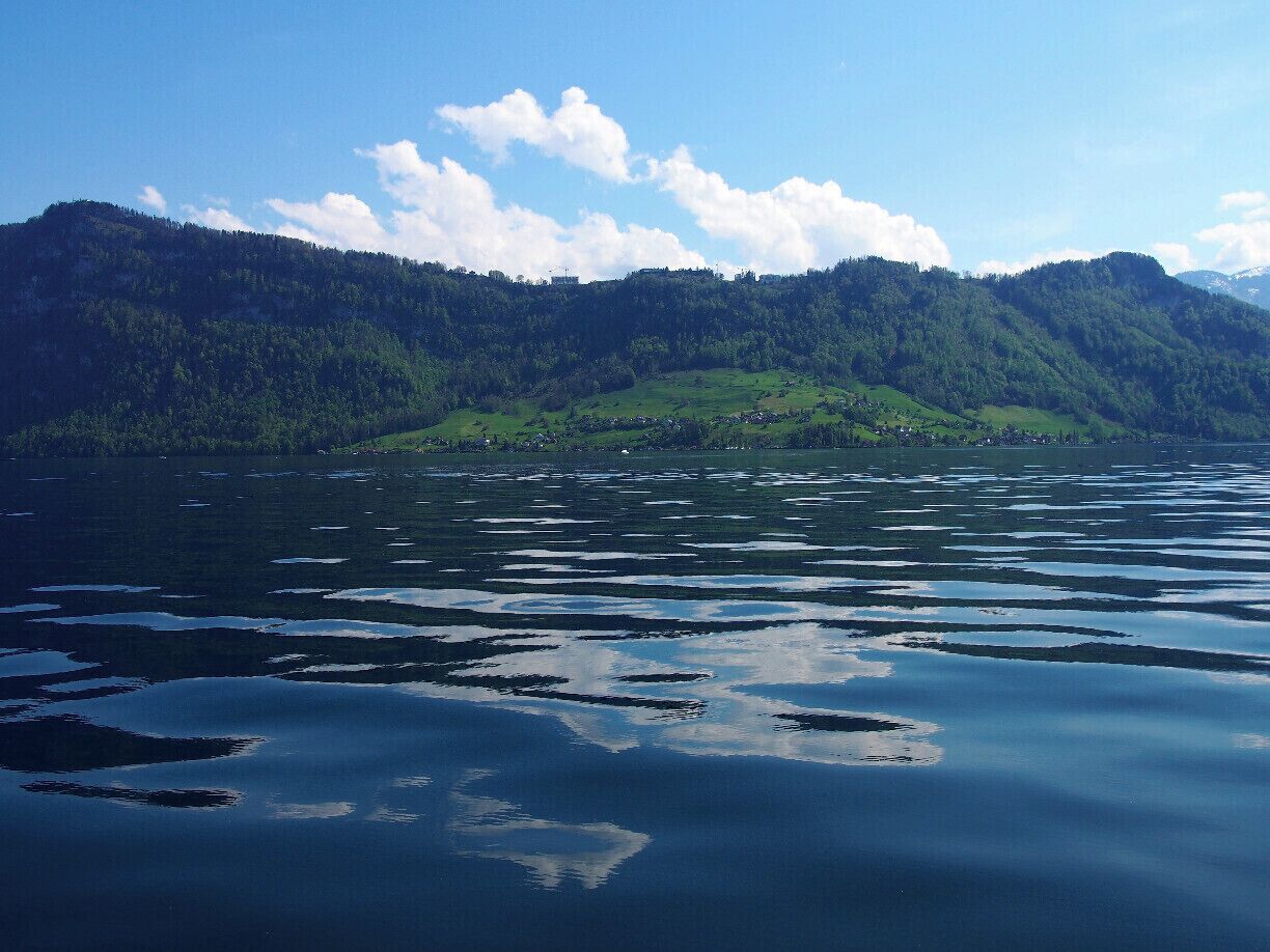 An hour-long boat tour of Lake Lucerne is about CHF 20 per person, and is quite spectacular on a sunny day. This was taken on the "Spirit of Lucerne," which can be found just across the bridge from the train station, though there seem to be several options available on the lakefront. 