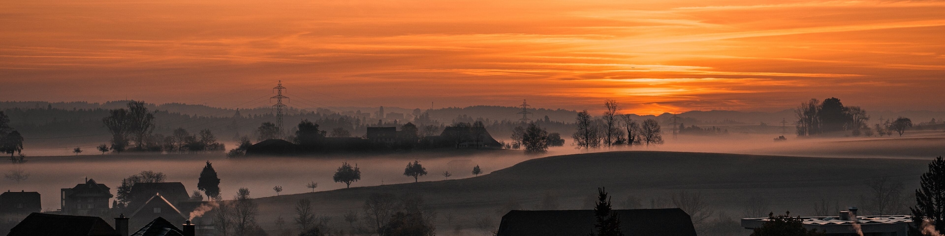 Sonnenaufgang in neuenkirch, Schweiz