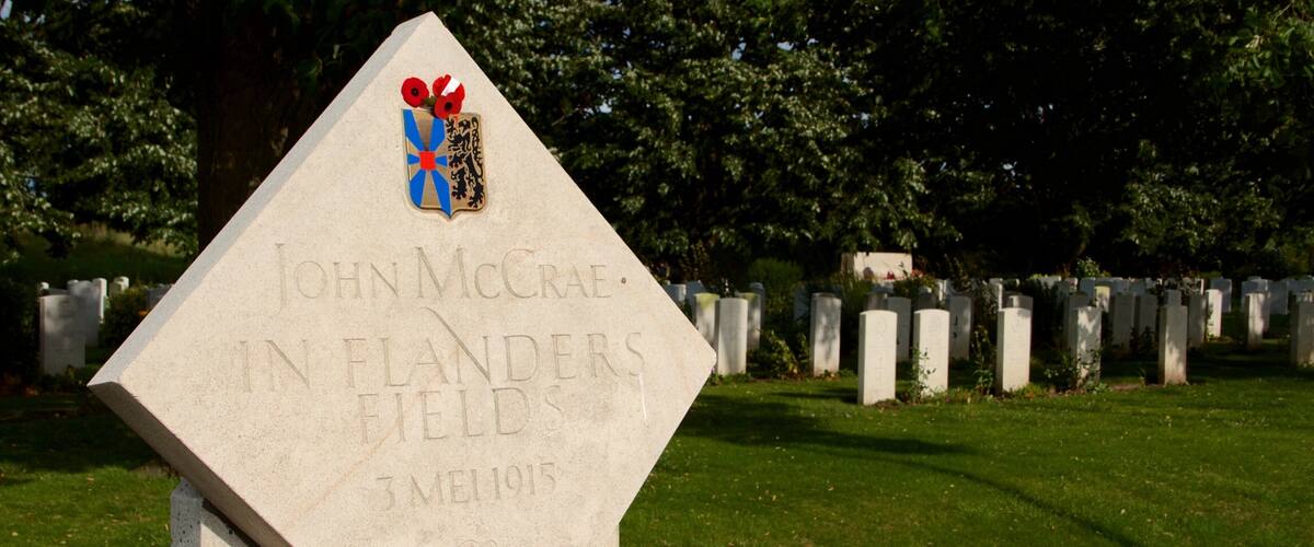 West Flanders showing signage and a cemetery