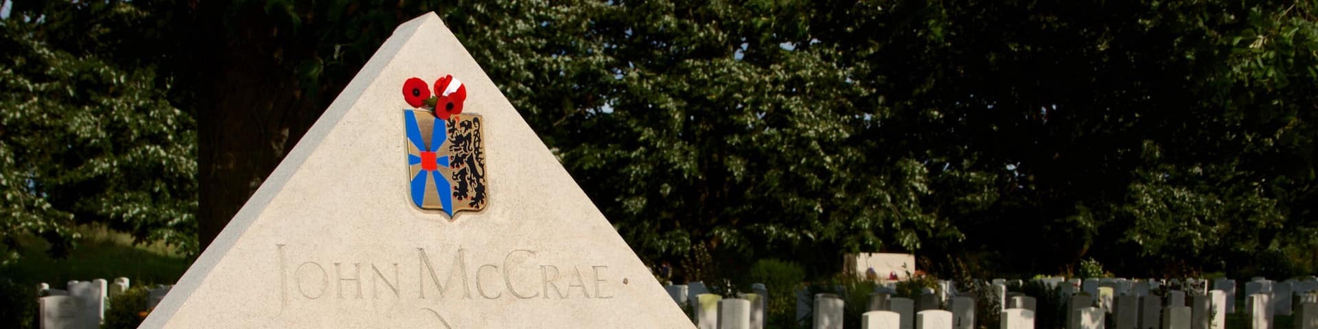 West Flanders caracterizando sinalização e um cemitério