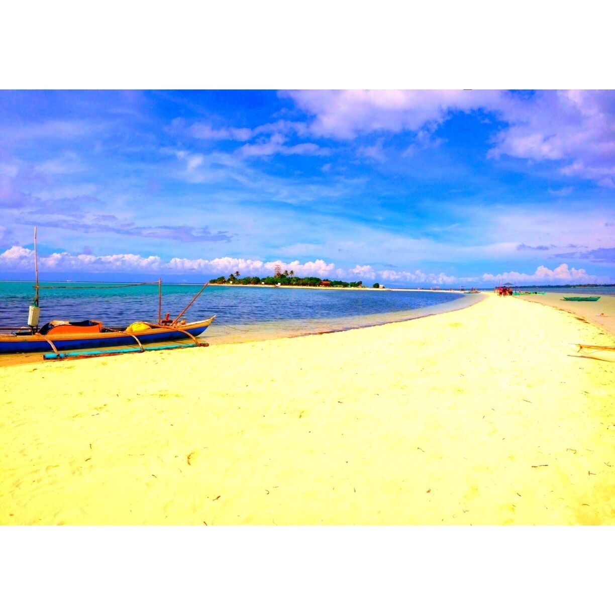 Virgin Island is one of the several beaches in Bohol, Philippines. It is known to many locals as the "hidden oasis," it is clearly an attraction due to its long stretch of white sand beach during low tide which spans around 1 hectare. This island is untouched natural environment and has clear blue water.