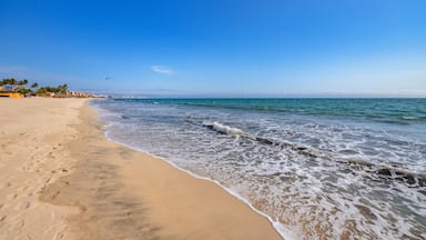 A summer day in the beautiful beach of Bucerías town in Mexico