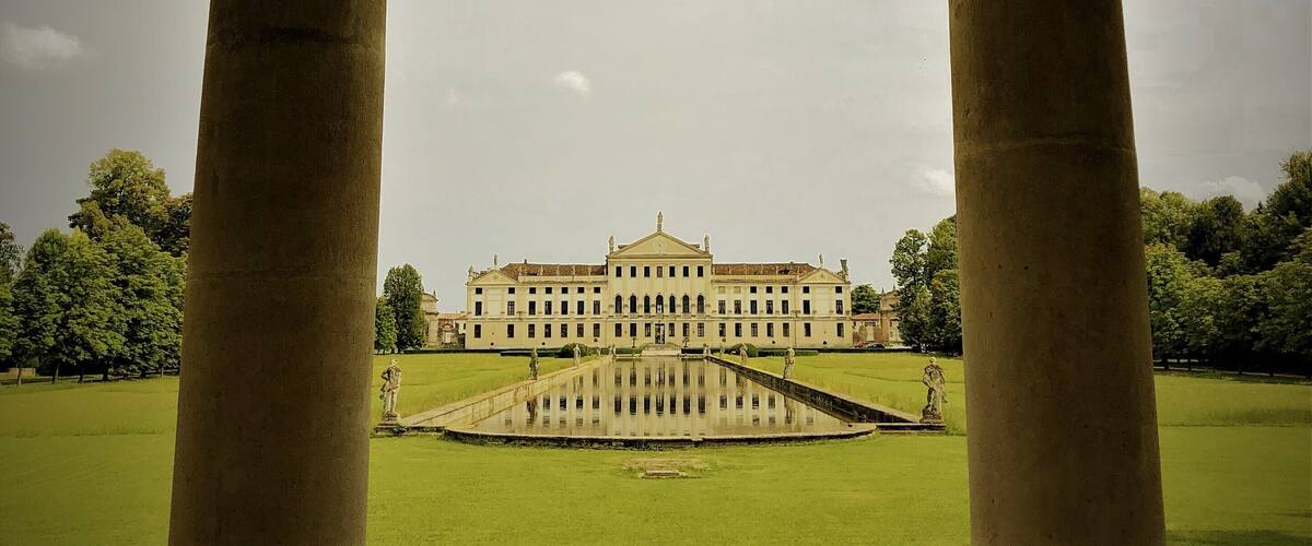 The view from the stables of the Villa Pisani. Kings and emperors, such as the likes of Napoleon, were welcomed in the villas 144 rooms. Now, the palace and grounds are a museum with gardens and a maze to explore. It is also quiet. We nearly had the entire place to ourselves. #History