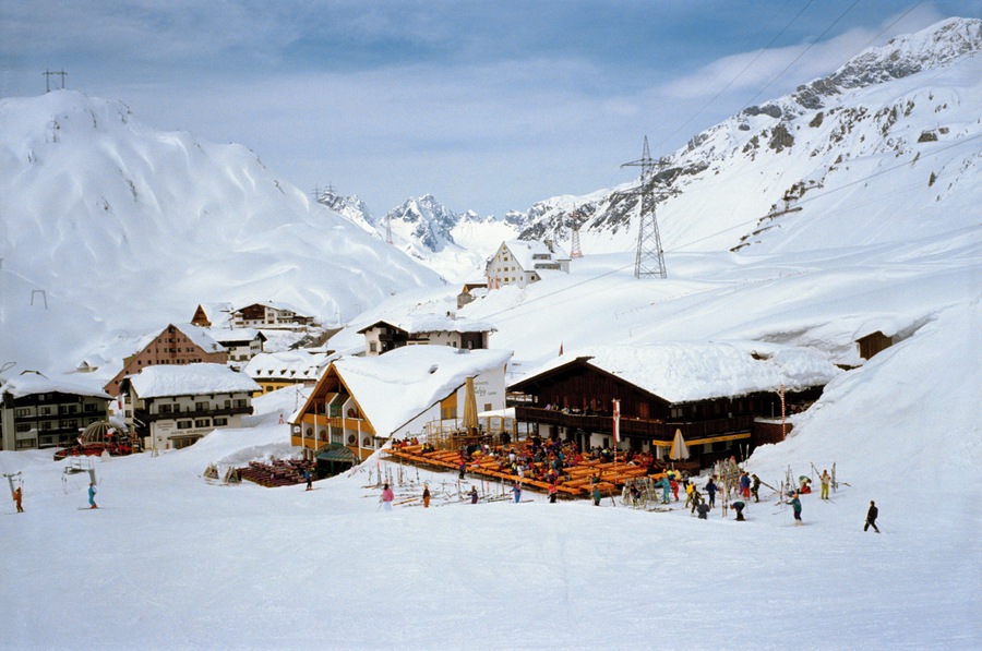 Ski resort , St. Christoph , Voralberg , Austria