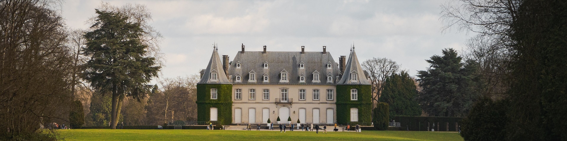 Chateau de La Hulpe - January 18 2022. Castle La Hulpe. Belgium. La Hulpe Park.