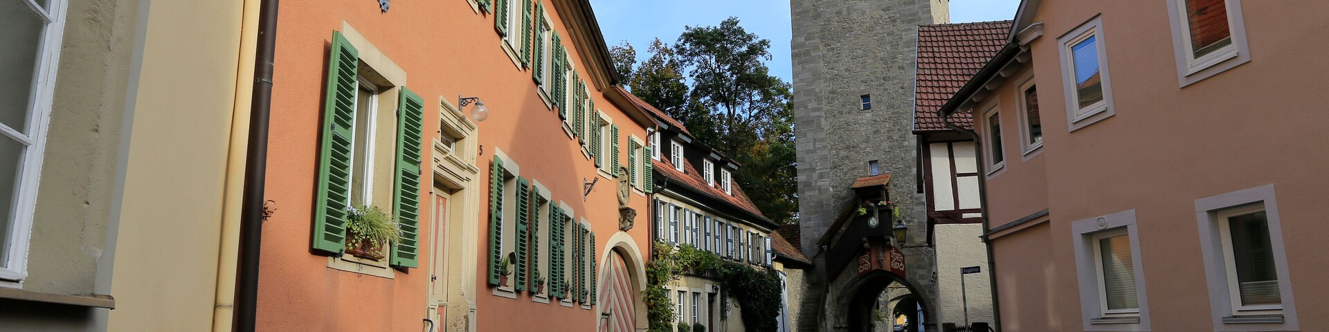 Stadttor der Stadtmauer in Münnerstadt, Bayern, Deutschland, Europa.
City gate of the city wall in Muennerstadt, Bavaria, Germany, Europe.