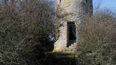 Watch tower Schlegelwarte, district Rhön-Grabfeld, Bavaria, Germany