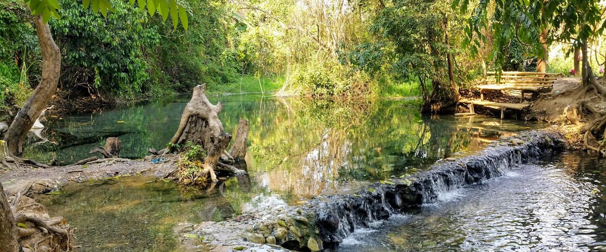 Pai Secret Hot springs, Pai, Thailand
This is a lovely little clean hot spring just outside of Pai, and much better than the more expensive more touristy hot springs around the area. A little harder to find, but it was worth it (on a motorbike) and the road there was a bit windy and some steep bits but this added to the experience. There was also good mud there for a mud bath if you so wish. #AquaTrove #packsandaplan
Our guide on Pai http://packsandaplan.com/?p=235
Check out our other adventures and useful information http://packsandaplan.com/
