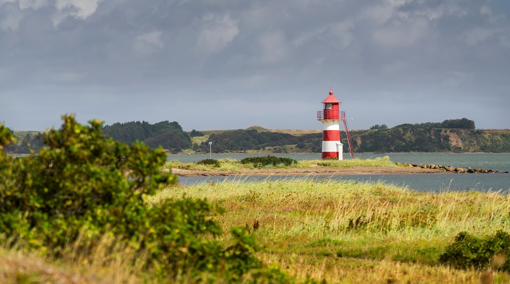 Grisetå Odde Leuchtturm, Oddesund, Struer, Ringkjobing, Dänemark.