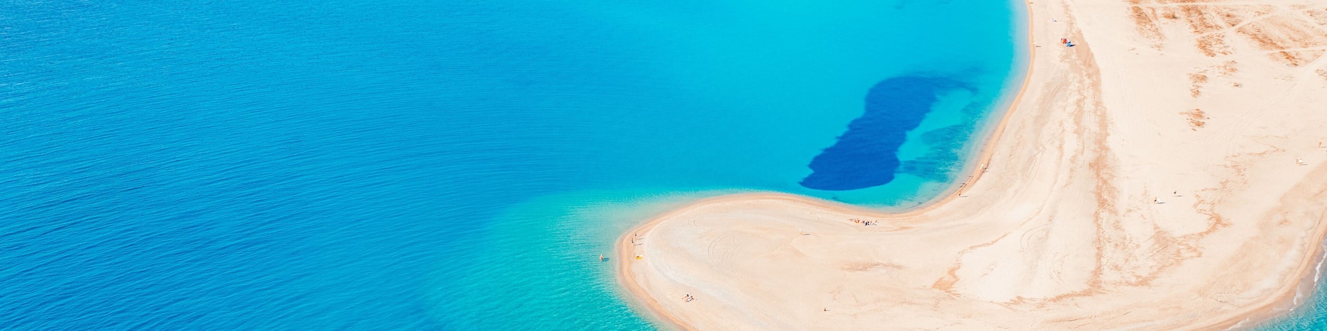 Beach on Possidi Cape on Kassandra peninsula, Halkidiki (Chalkidiki) in Greece