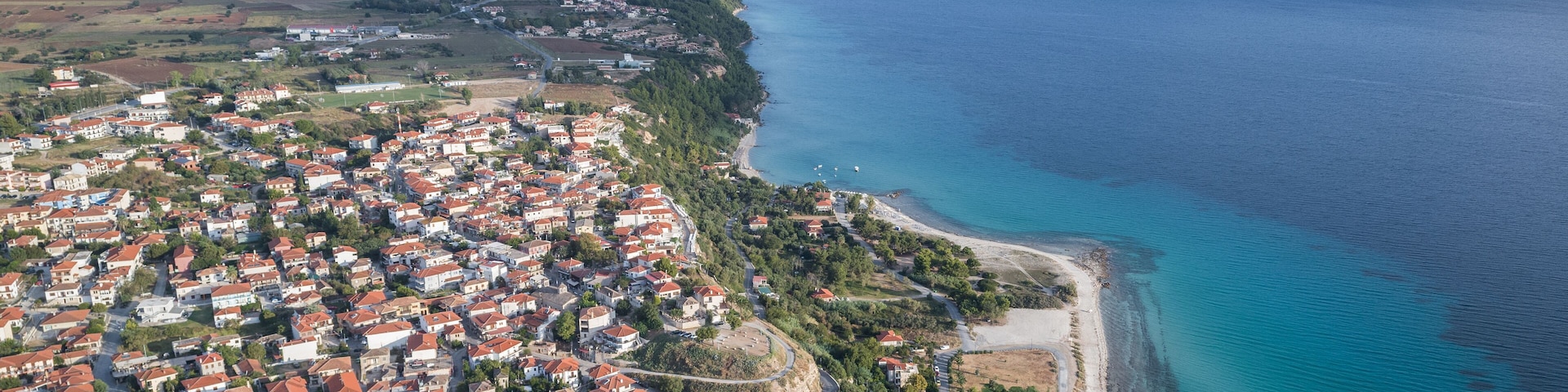 Afytos village. Kassandra of Halkidiki, Greece