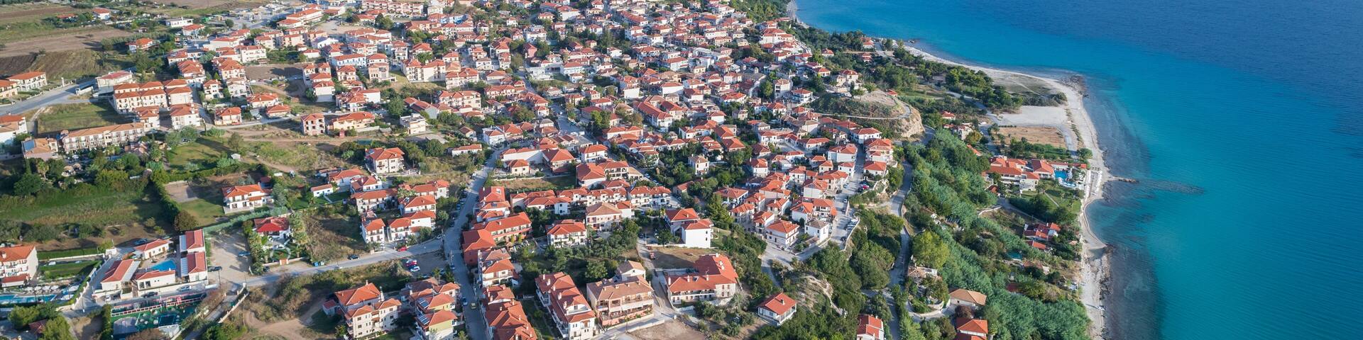 Afytos village. Kassandra of Halkidiki, Greece