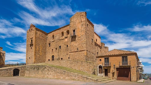 Italy, Sicily, Palermo Province, Castelbuono. The city castle in the town of Castelbuono