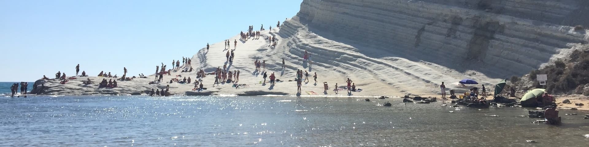 Scala dei turchi named
Like this due to the pirates that used it as stairs to ransack the neighbouring villages! Its a unique place that is worth a visit!