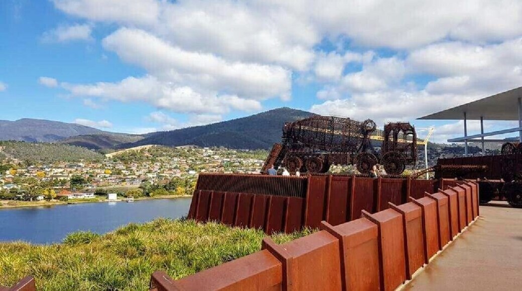 The MONA (museum of old and new art) has stunning views on the outside of the surrounding mountains. Beautiful both inside and out. #LifeAtExpedia