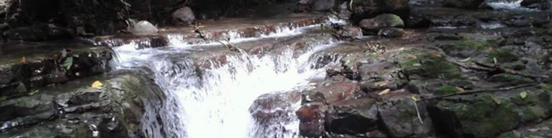Beautiful waterfalls. A refreshing stop after a 4 hour hike in the forest. #lifeatexpedia