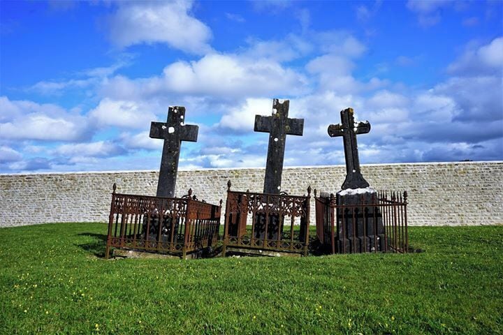 An old church cemetery near St Mere Eglise.