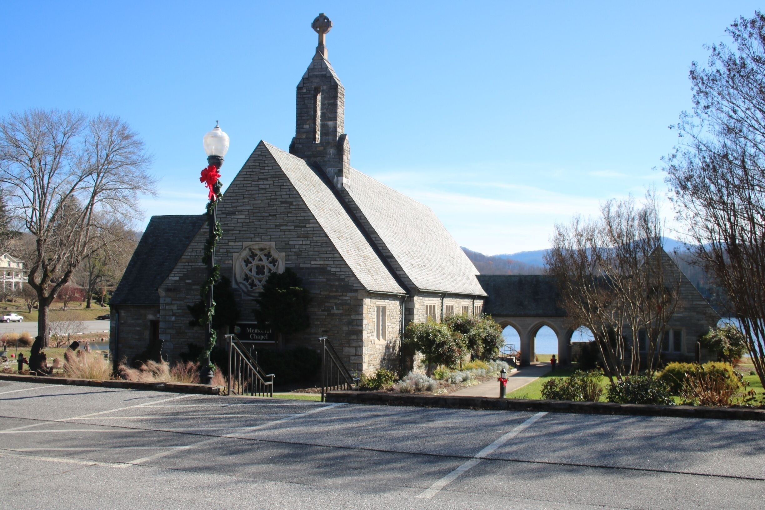 This chapel sits on Lake Junaluska. The inside is just as beautiful as the outside. I came here for the first time with my youth group, and we had so much fun. Lake Junaluska became a place that brought me so much joy. I think this is the most beautiful place in the Appalachian mountains. From the first time I stepped into this chapel, I knew I wanted to get married here. When I look at the mountains, I think of God who created them, and I want to think of that on my wedding day. #appalachianechoes