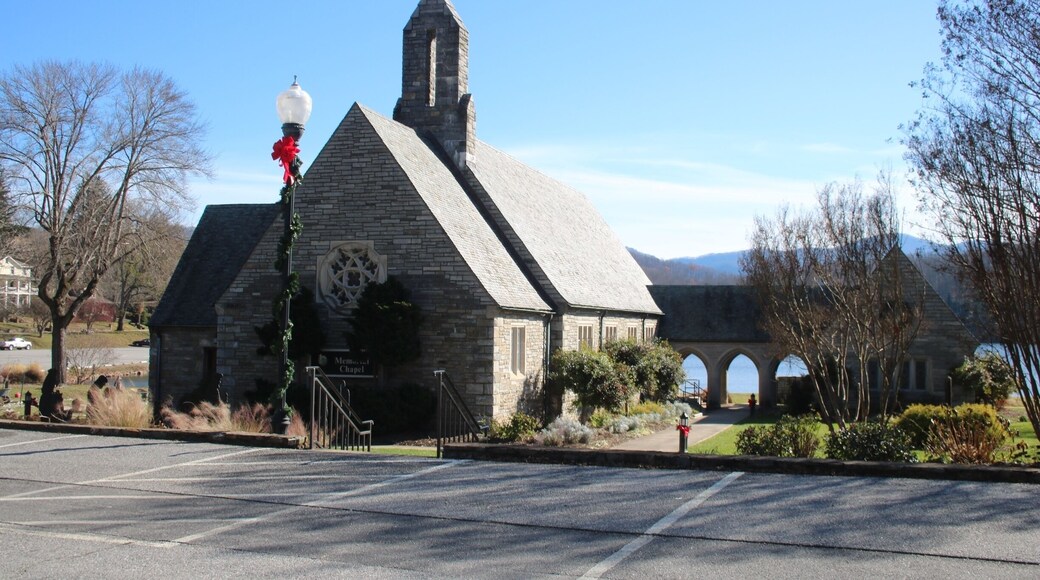 This chapel sits on Lake Junaluska. The inside is just as beautiful as the outside. I came here for the first time with my youth group, and we had so much fun. Lake Junaluska became a place that brought me so much joy. I think this is the most beautiful place in the Appalachian mountains. From the first time I stepped into this chapel, I knew I wanted to get married here. When I look at the mountains, I think of God who created them, and I want to think of that on my wedding day. #appalachianechoes