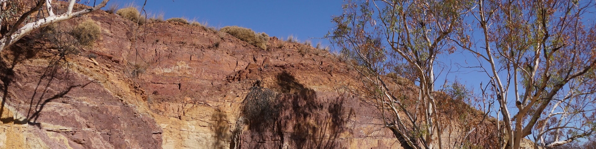 Still culturally significant for the Western Arrernte people, ochre has been collected from here for thousands of years. This can also be used to access Section 8/9 of the Larapinta trail.