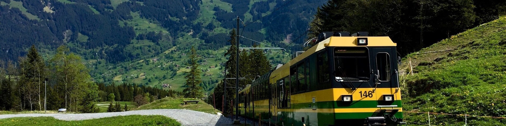 The Bernese Oberland Railway is a narrow-gauge mountain railway in the Bernese Highlands of Switzerland. It runs, via a "Y" junction at Zweilütschinen to serve Interlaken and Lauterbrunnen and the Kleine Scheidegg railway station.