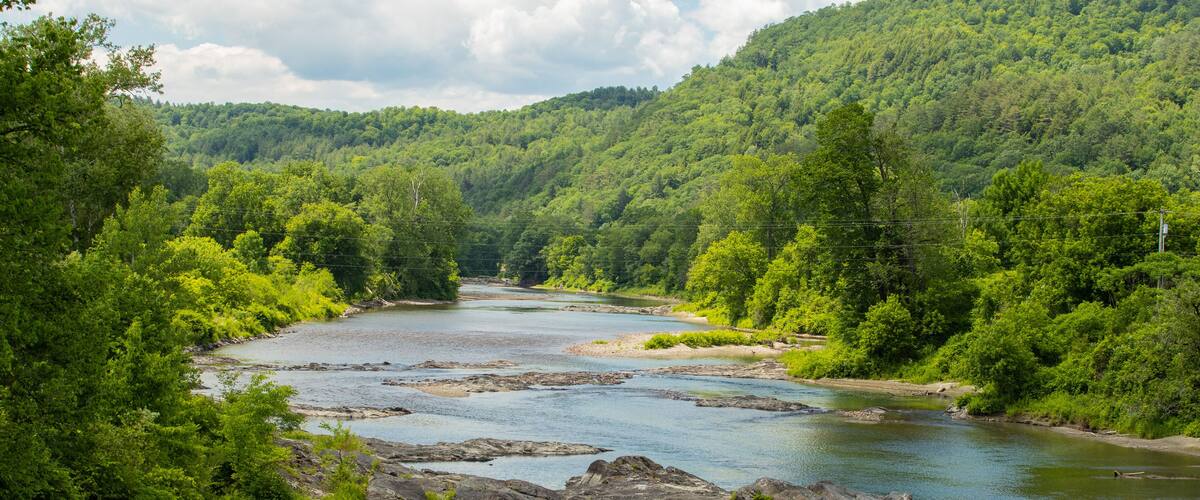The White River, Hartland, Vermont USA