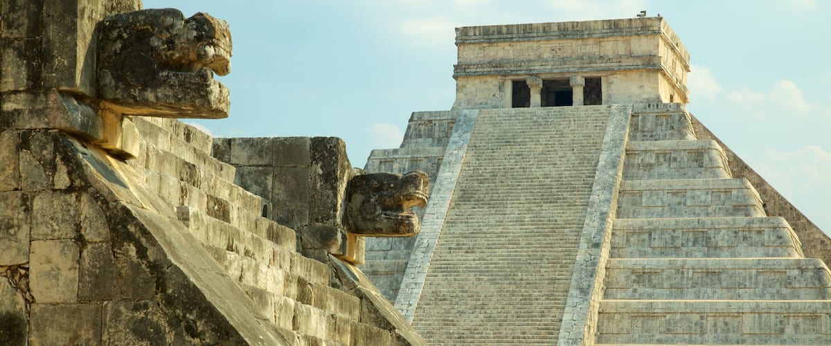 Riviera Maya featuring heritage architecture and a small town or village