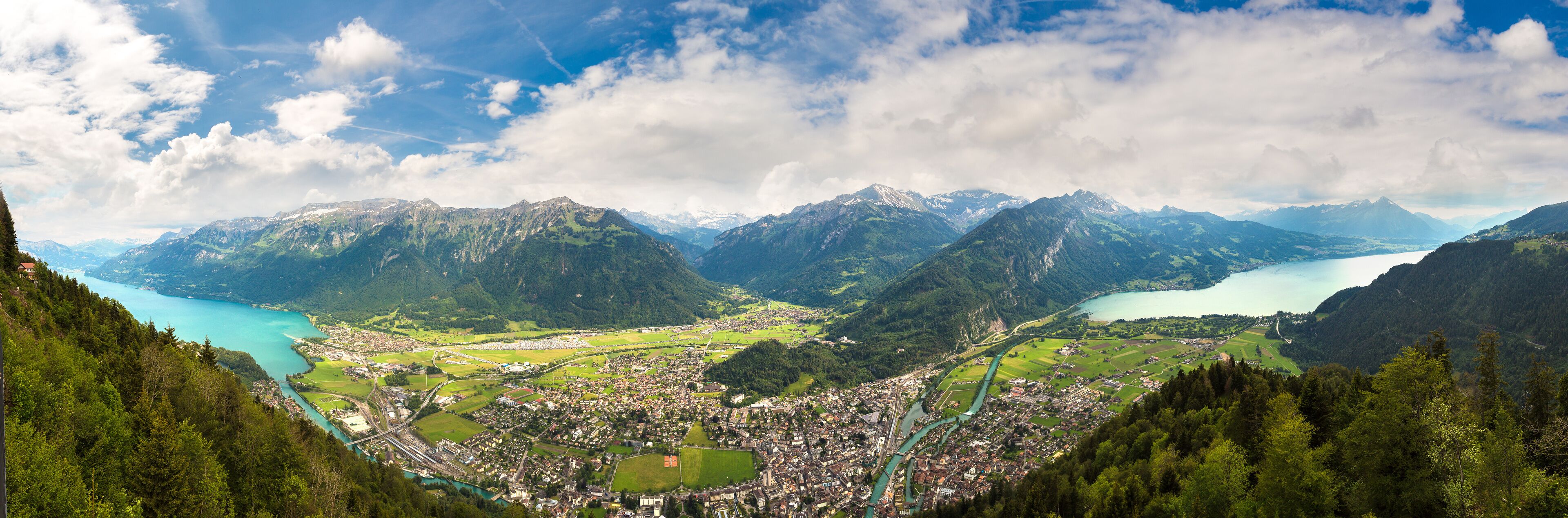 Panoramic view of Interlaken