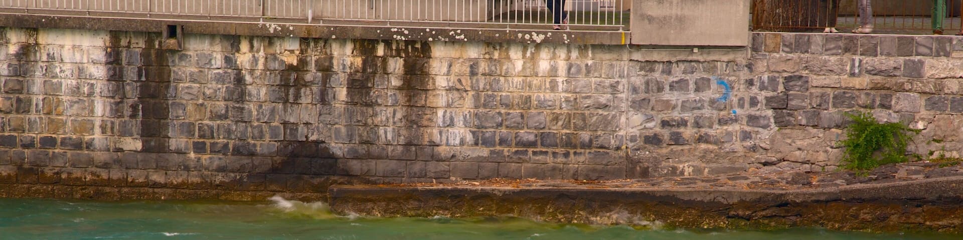 Interlaken showing water skiing and surf as well as an individual male
