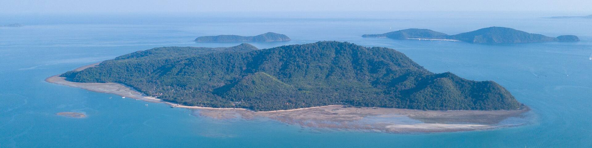 Ko Lon island Aerial view,Thailand