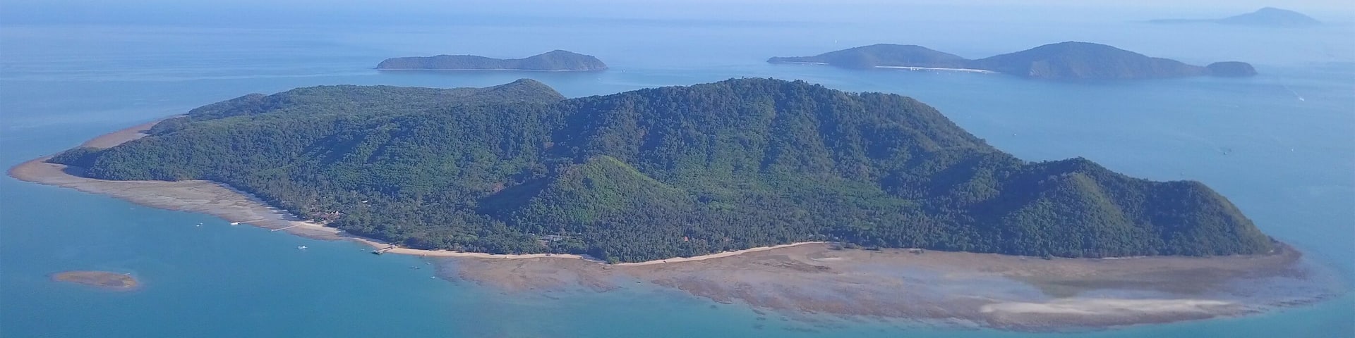 Ko Lon island Aerial view,Thailand