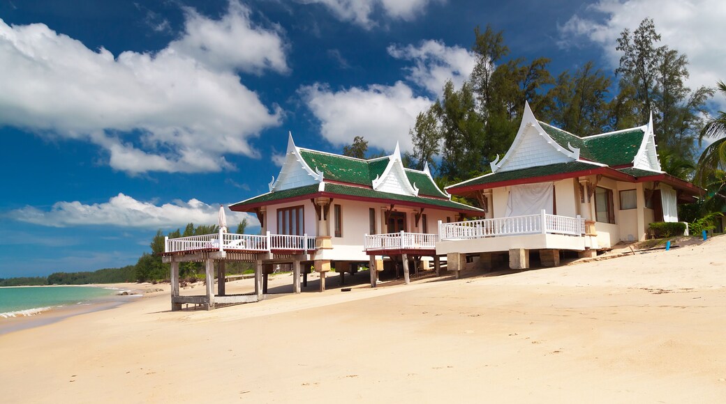 Traditional thai architecture on the beach
