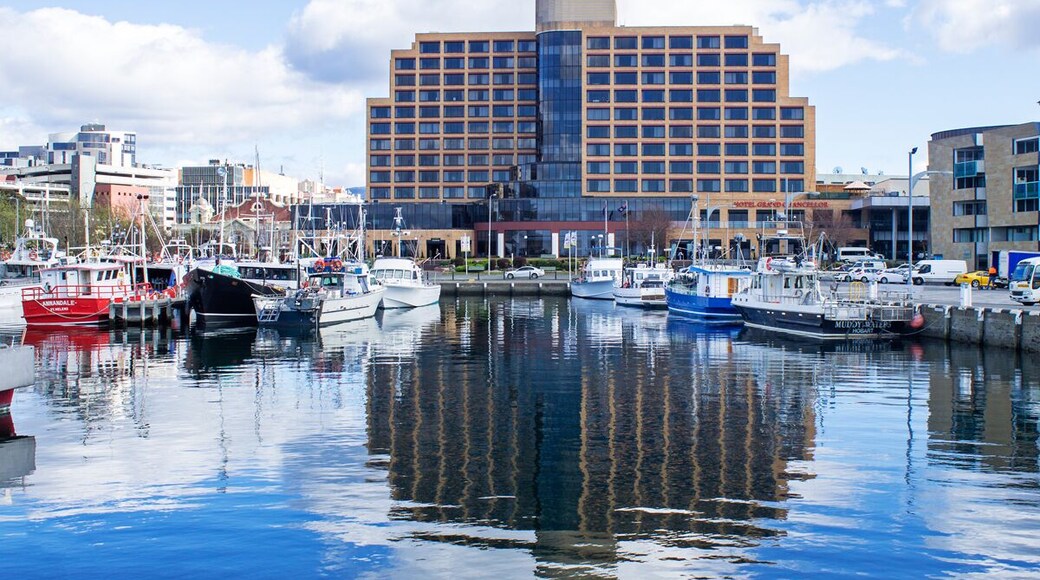Wandering down by the old harbour in Hobart Tasmania.