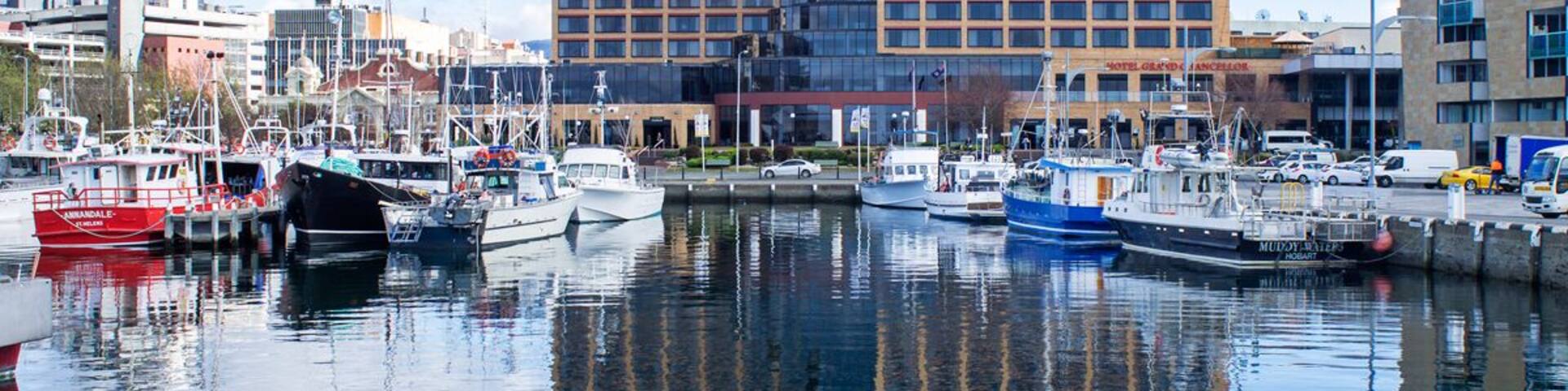 Wandering down by the old harbour in Hobart Tasmania.