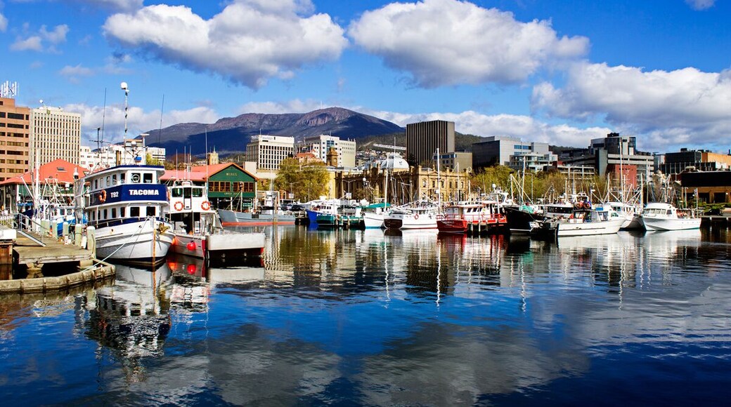 Wandering down by the old harbour in Hobart Tasmania.