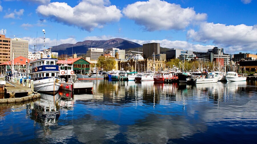 Wandering down by the old harbour in Hobart Tasmania.