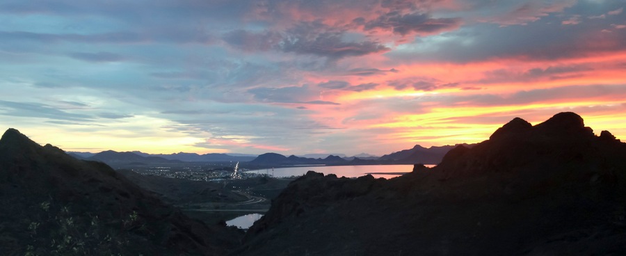 A Scenic View from the Tetakawi Trail of San Carlos, Sonora, Mexico