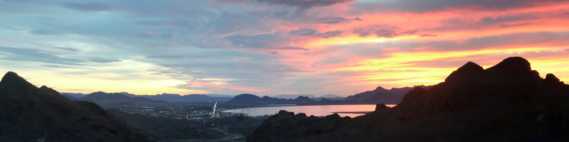 A Scenic View from the Tetakawi Trail of San Carlos, Sonora, Mexico
