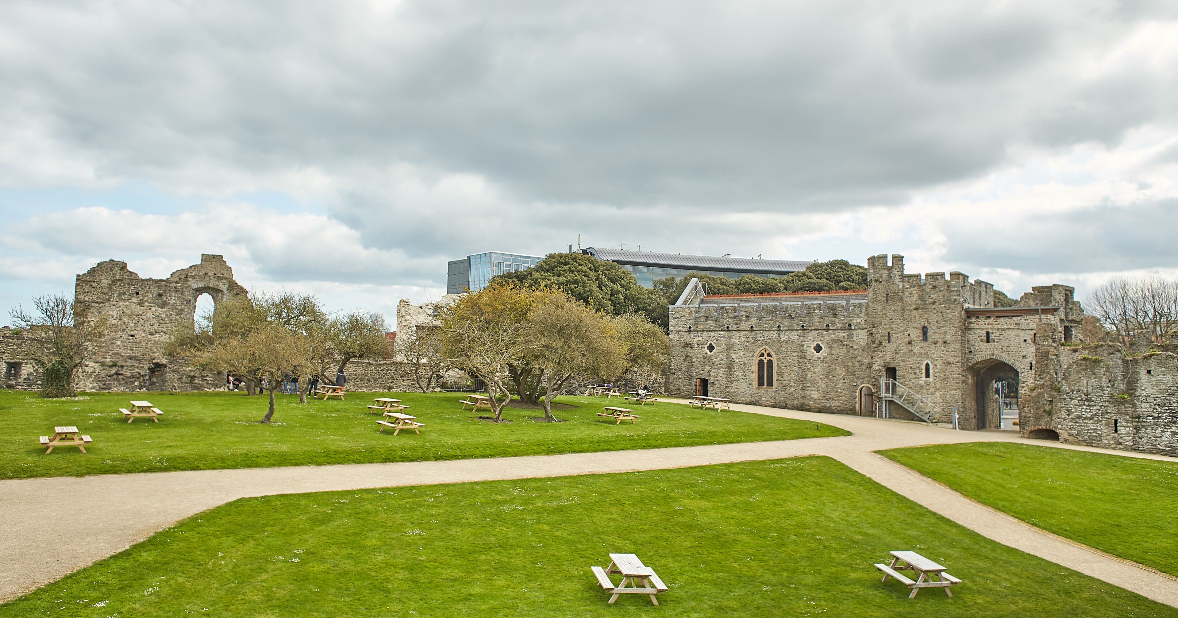 Swords Castle Is A Historic building That Is Located in Swords, Dublin, Ireland. Travel place landmark.