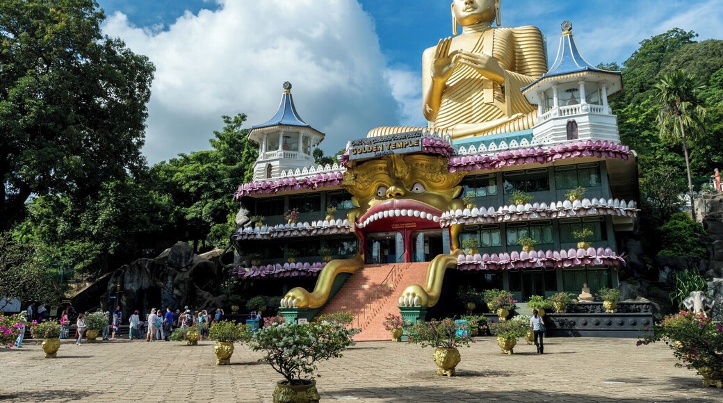 The Golden Buddha Statue in Dambulla is one of the major tourist attractions of the country. It is worth to have a look in and around the sites of Dambulla to have a close exposure to the Sri Lankan culture.