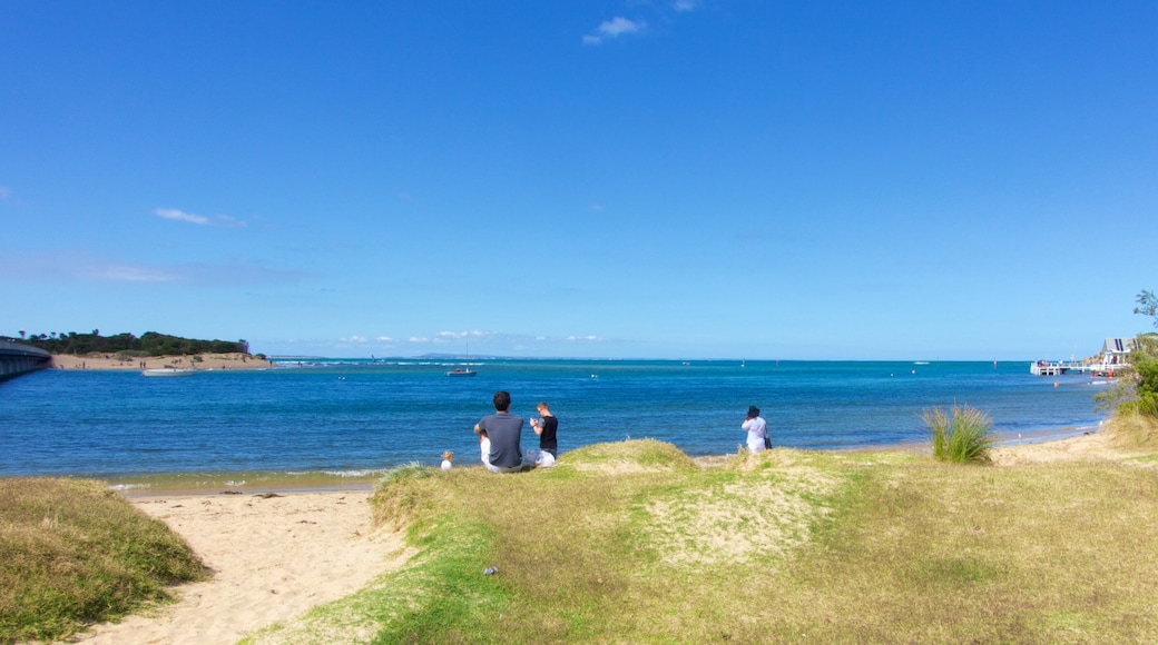 Barwon Heads qui includes vues littorales aussi bien que petit groupe de personnes