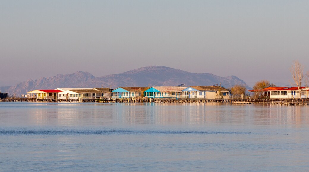 Traditional Settlement of Tourlida of stilt houses in Messolonghi, Greece