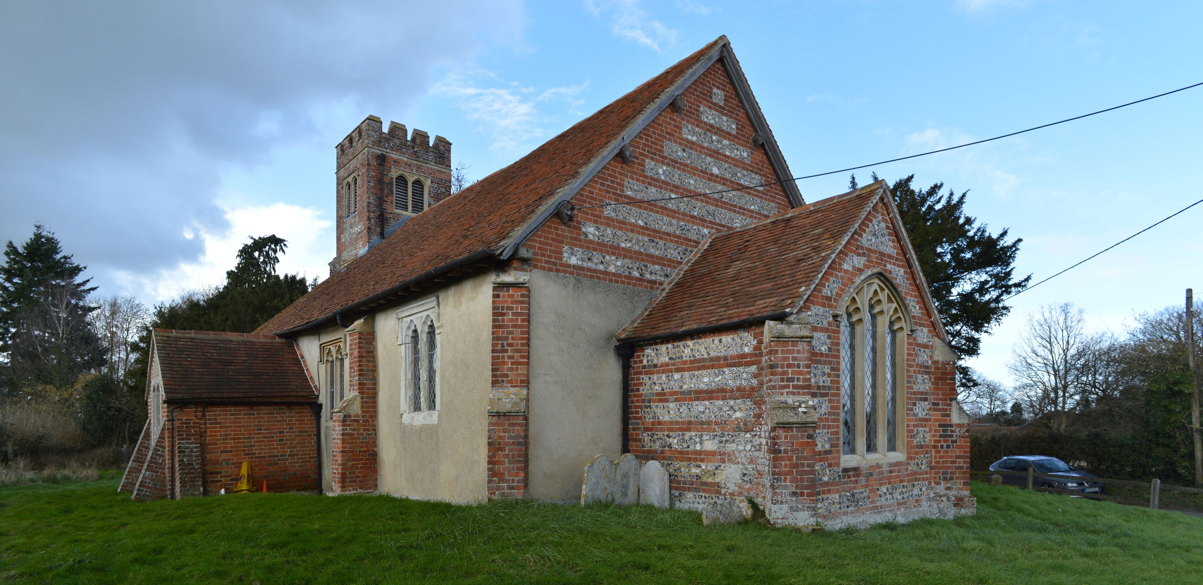 St Stephen's Church, Up Nately, viewed from the North-west.