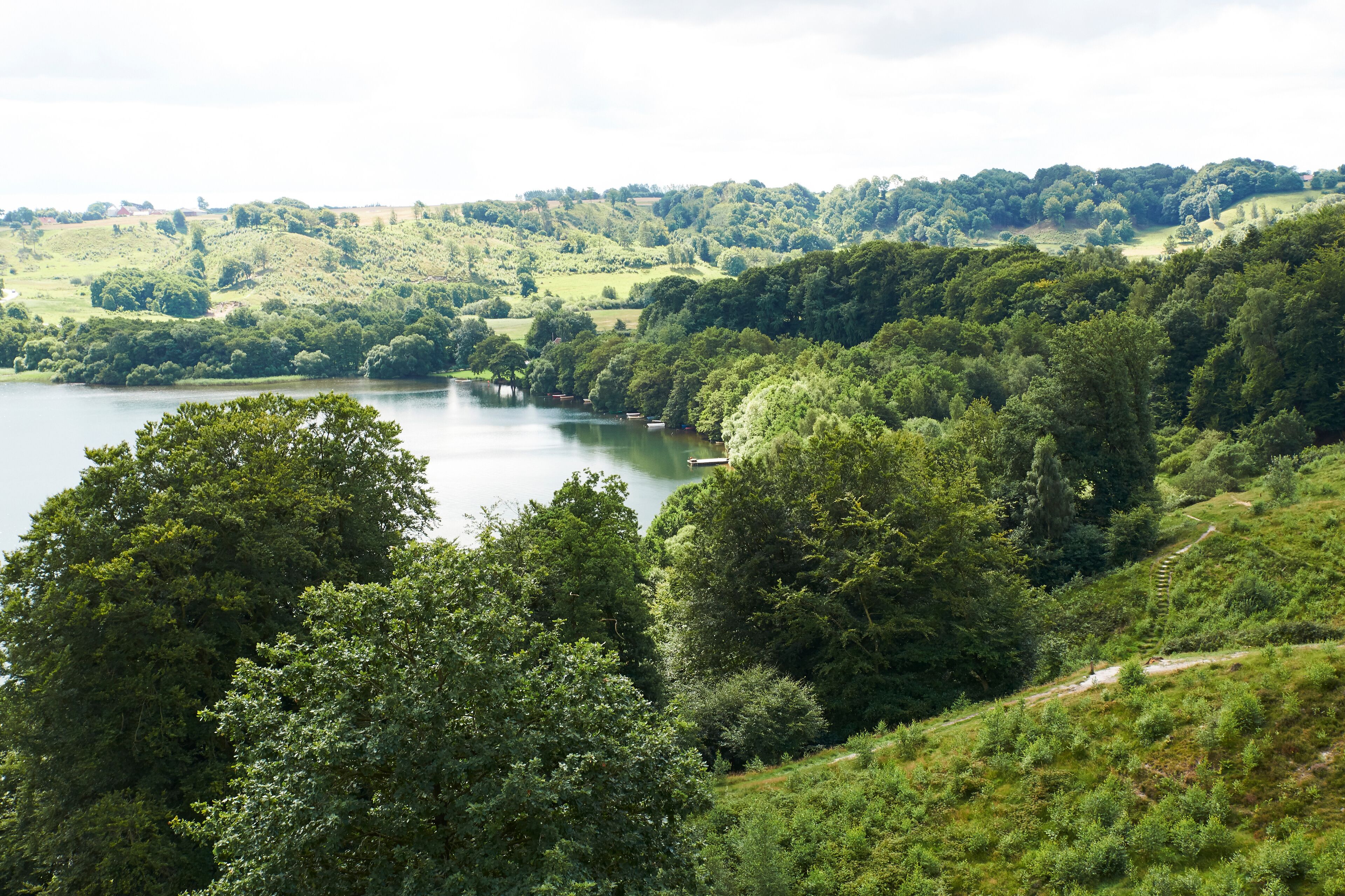 View over Hald Lake from Dollerup bakker
