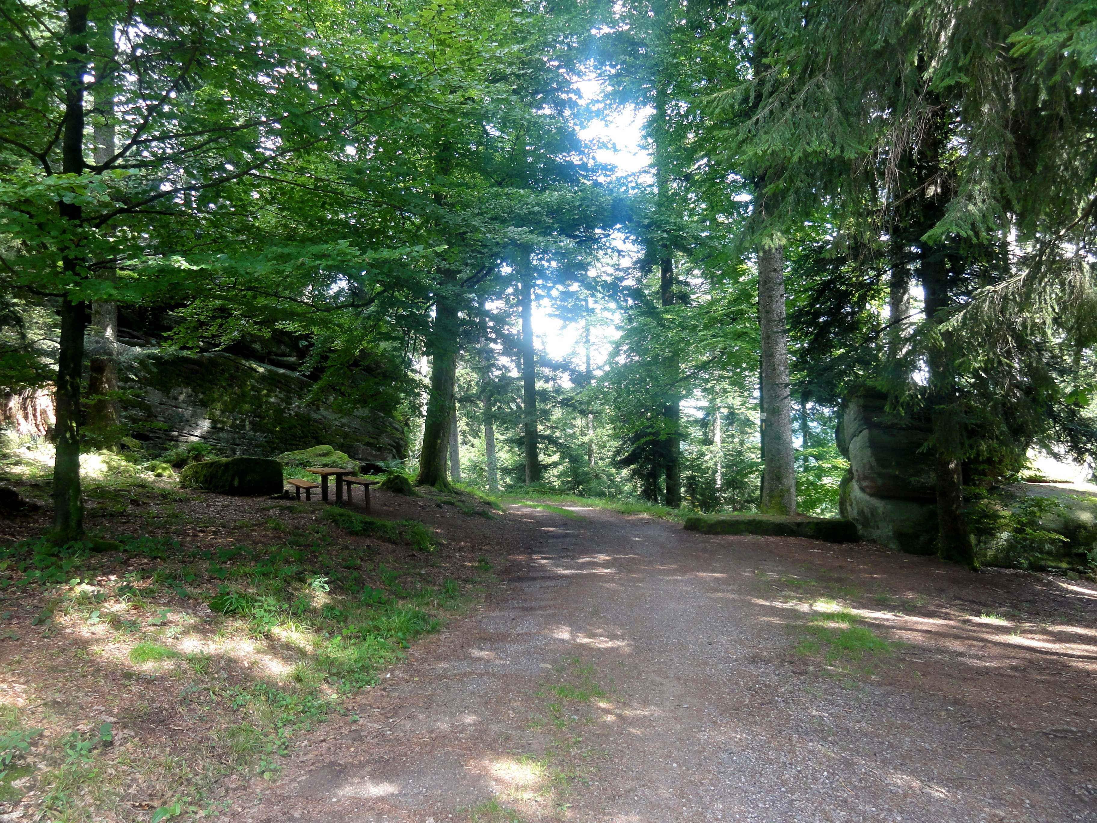 Felsmassiv "Heidenkirche" am Löcherberg, Gemeinde Oberharmersbach.
