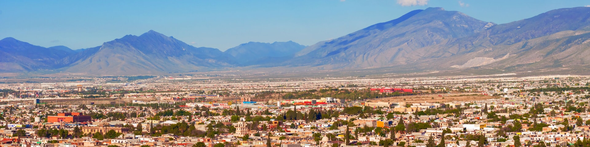 Panorama of the city of Saltillo in Mexico.