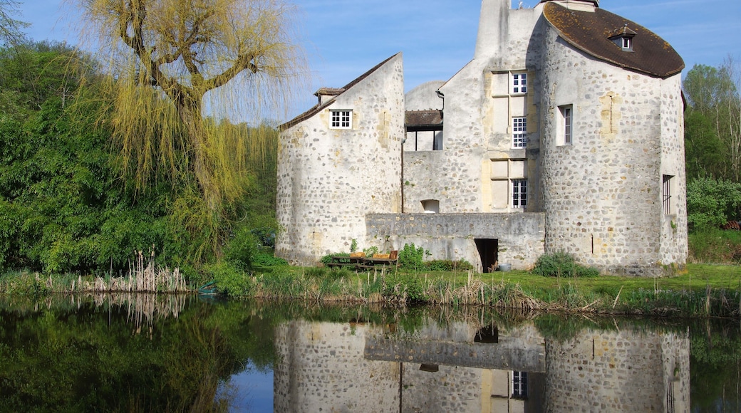 Castle in the forest of Montmorency near Paris in France, Europe
