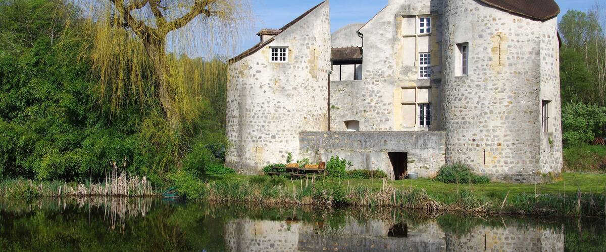 Castle in the forest of Montmorency near Paris in France, Europe