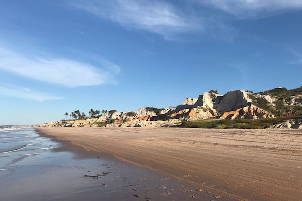 Tanta tranquilidade sĂł aqui, horas caminhando sem ver ninguĂ©m , sĂł o mar e vocĂȘ.