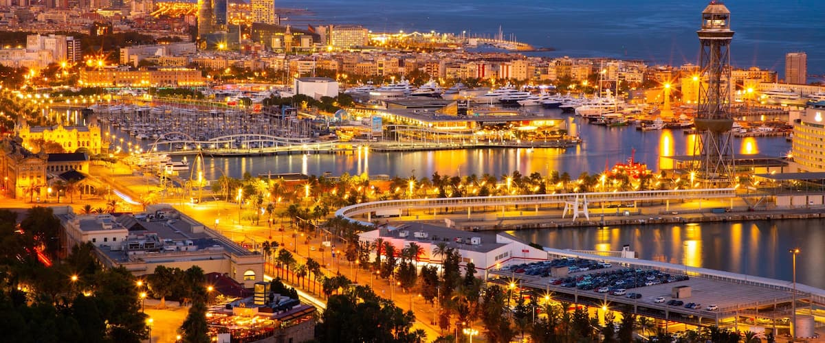Ciutat Vella which includes landscape views, a coastal town and night scenes